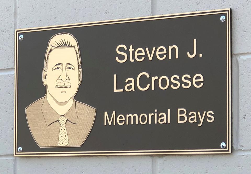 Ambulance bays at the new Canandaigua Emergency Squad base are dedicated to the memory of former board member and volunteer Steven J. LaCrosse.