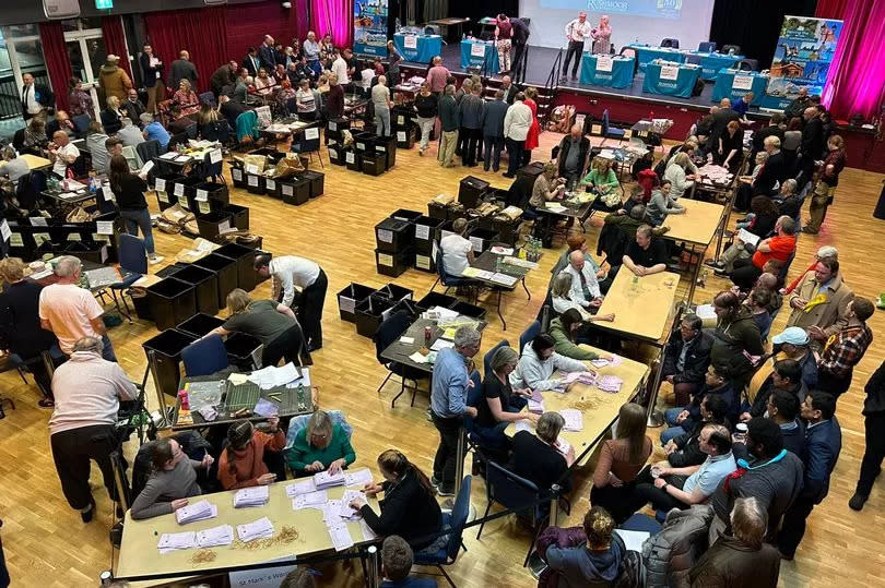 Counting in the 2024 Rushmoor Local Elections took place in Aldershot's Princes Hall