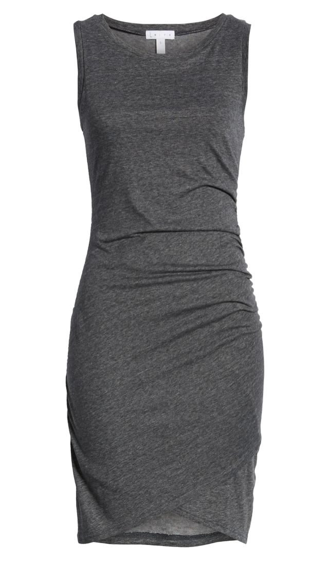 Leith Ruched Body-Con Tank Dress