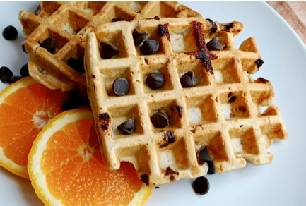 Whole Wheat Chocolate Chip Waffles