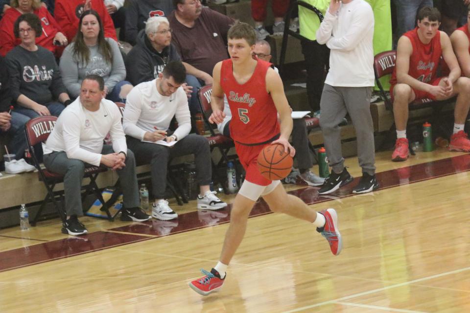 Shelby's Alex Bruskotter was named first team All-Mid-Ohio Athletic Conference in boys basketball for the 2023-24 season.