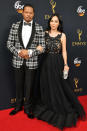 <p>Terrence Howard and Mira Pak arrive at the 68th Emmy Awards at the Microsoft Theater on September 18, 2016 in Los Angeles, Calif. (Photo by Getty Images)</p>