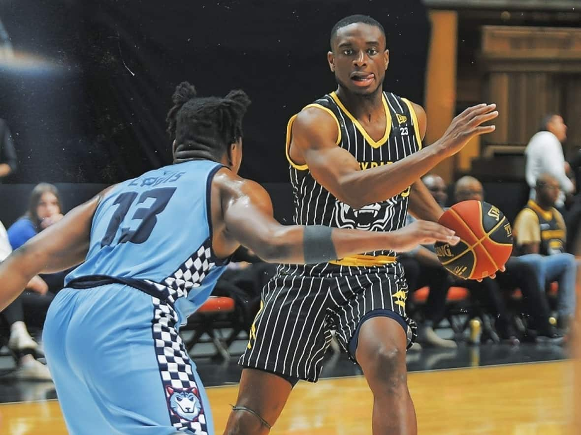 The Honey Badgers defeated the visiting Montreal Alliance 80-72 on Wednesday to deny the expansion franchise its first-ever victory as the CEBL tipped off for its fourth season. (@HM_HoneyBadgers/Twitter - image credit)