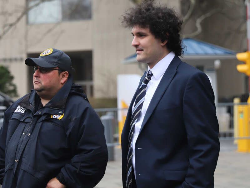 Sam Bankman-Fried outside court on February 9, 2023 (Liz Napolitano/CoinDesk)