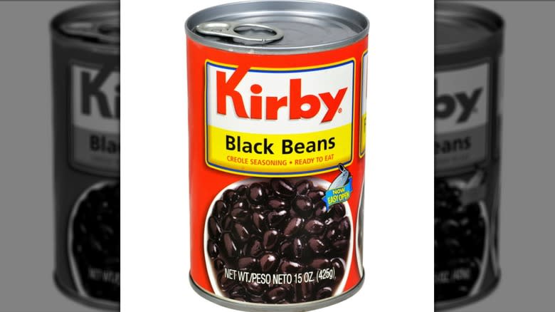 can of Kirby Black Beans