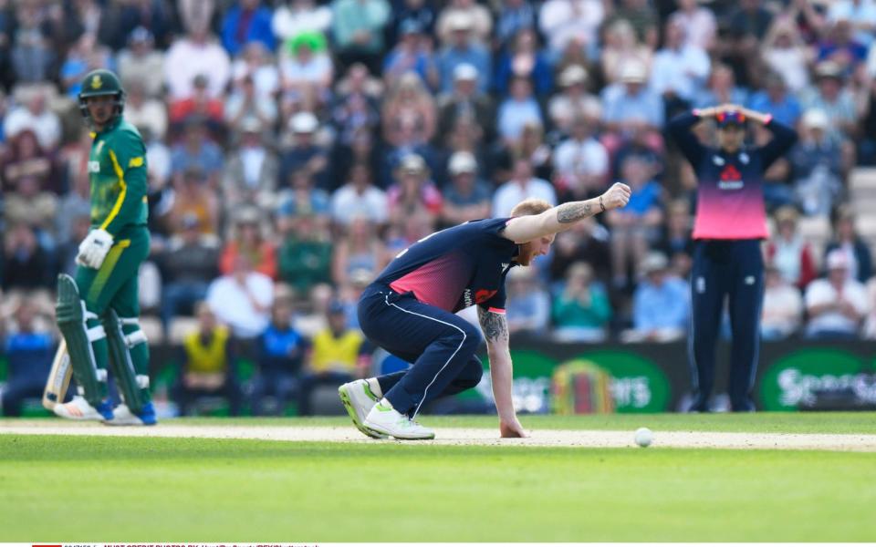 Ben Stokes will miss out today ahead of this week's Champions Trophy start - Credit: Rex