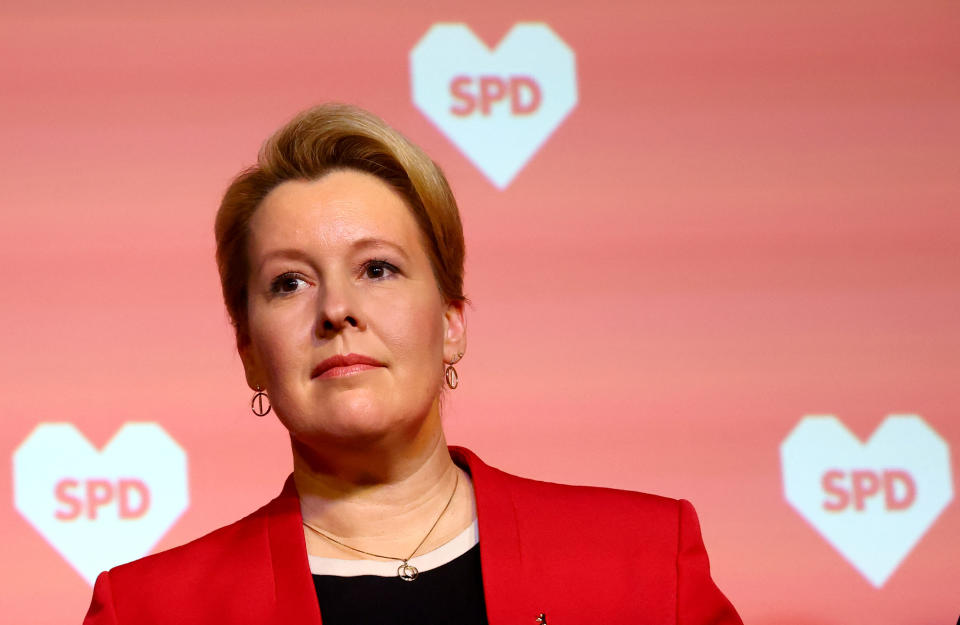 Die noch Regierende Bürgermeisterin Franziska Giffey (SPD). (Bild: Reuters)