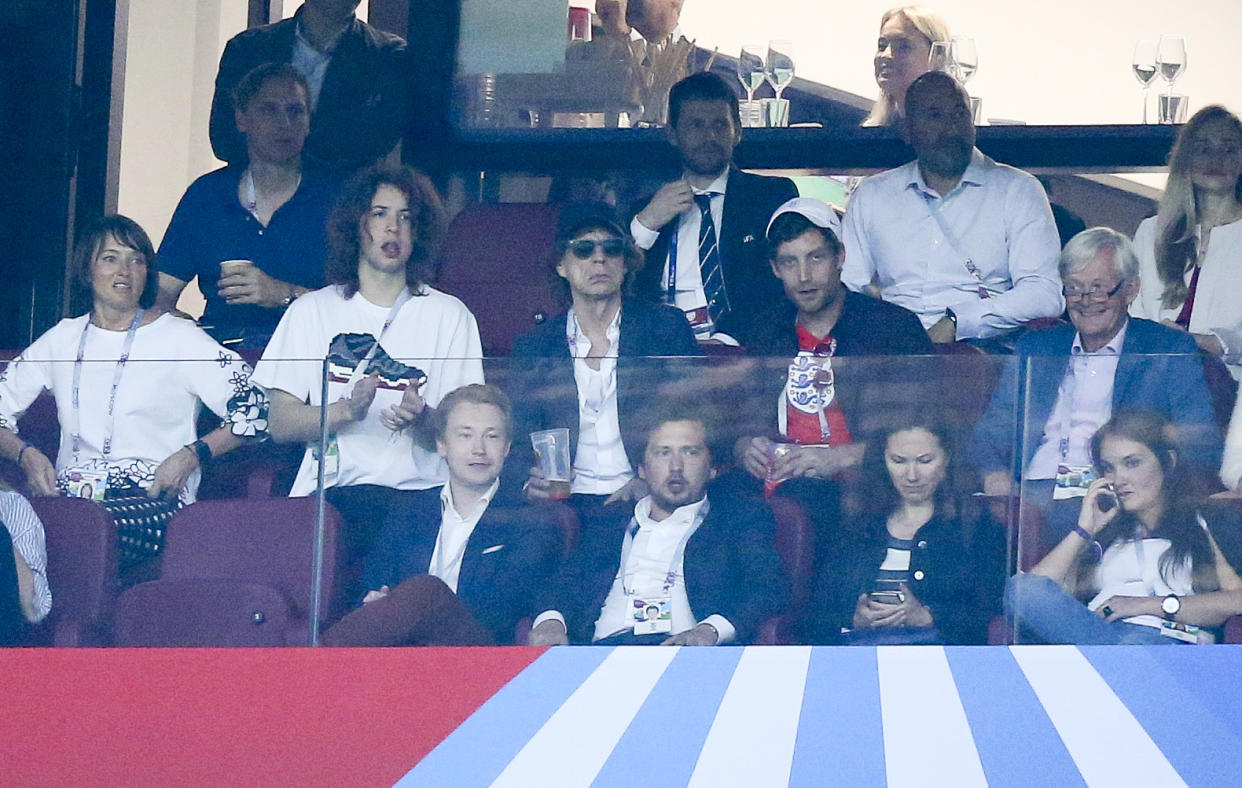 Vuelven a acusar a Mick Jagger de ser “ave de mala suerte” pues fue a ver el partido de Croacia contra Inglaterra en el Mundial y los ingleses perdieron. / Foto: Getty Images