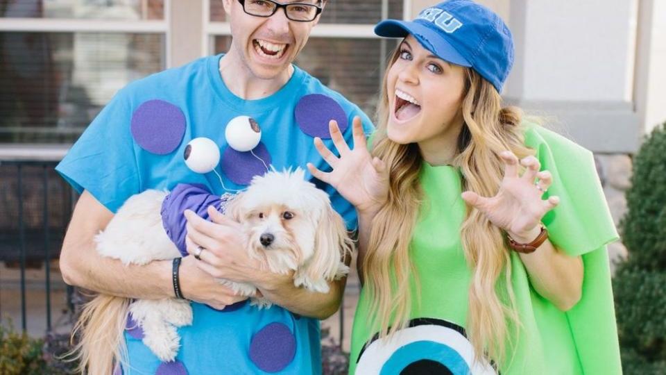 couples halloween costume monsters inc