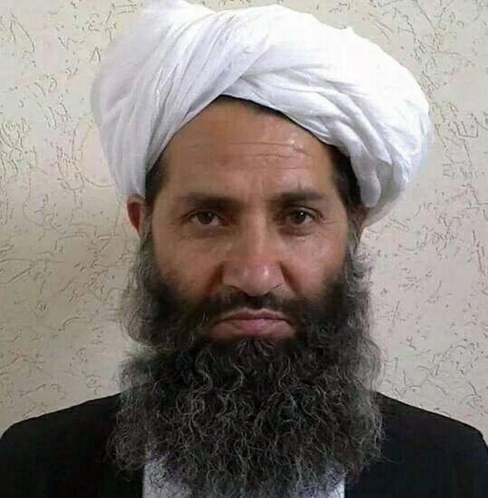 The Afghan Taliban's supreme leader, Mawlawi Haibatullah Akhundzada, in a 2021 file photo. / Credit: Rob Welham/Universal History Archive/Universal Images Group/Getty