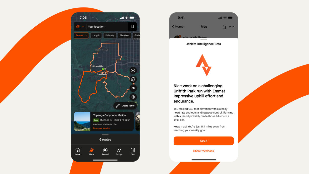  Strava app screenshots featuring the new modes announced at Camp Strava 2024. 