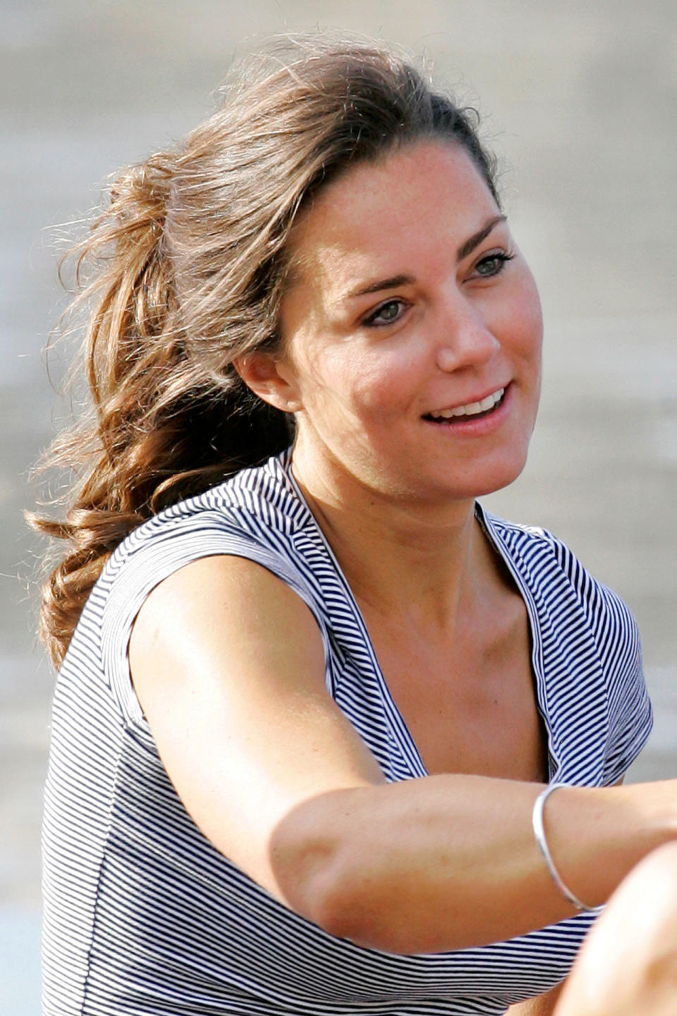 <p>Carefree Kate with a mid-ponytail, pictured here in 2007. </p>