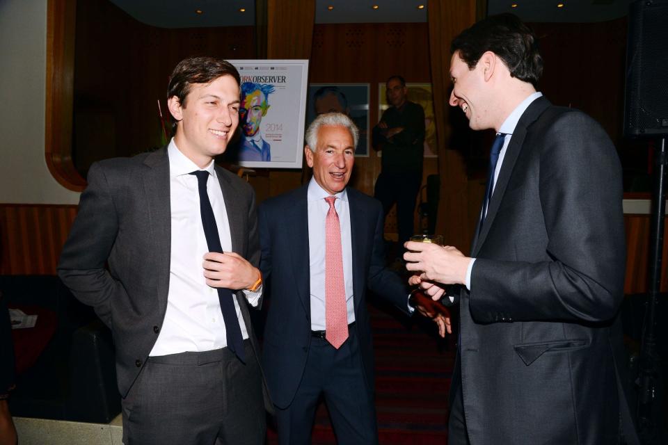 Jared Kushner, Charles Kushner and Joseph Meyer in 2014.