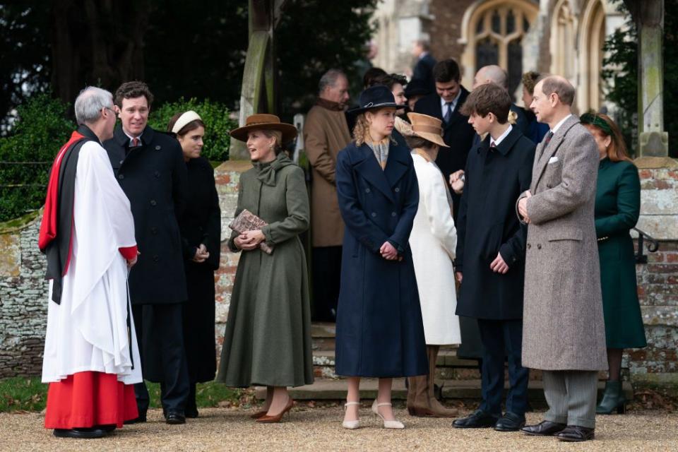 royals attends christmas day church service