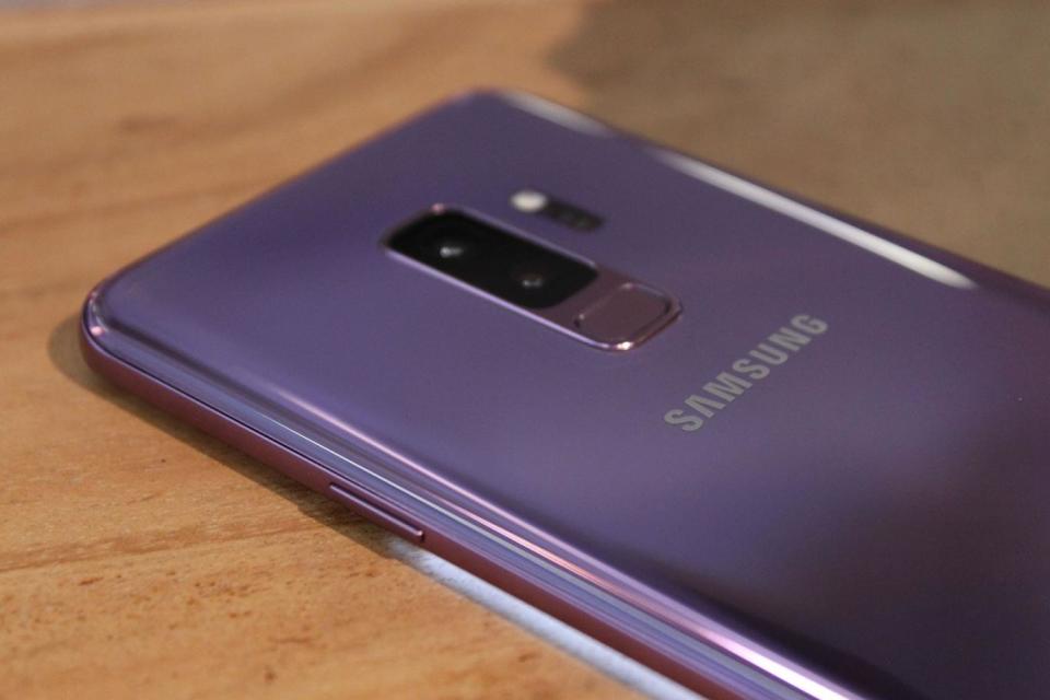 The Lilac Purple back of the new Samsung Galaxy S9 (Martyn Landi/PA Wire/PA Images)