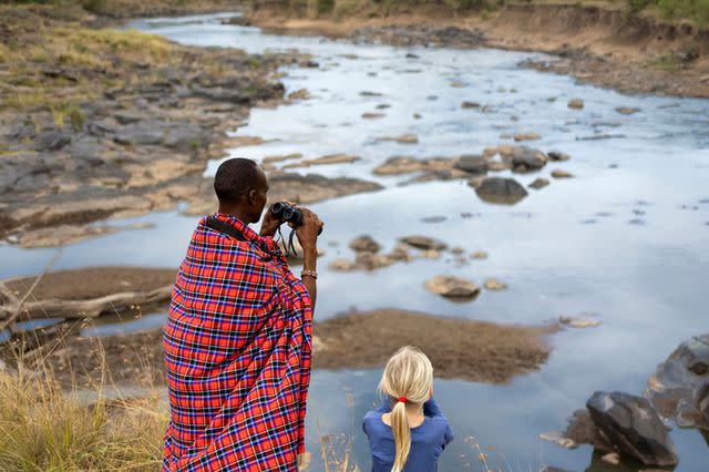 <p>Courtesy of Richard’s Camp</p> Looking out for wildlife at Richard’s River Camp.