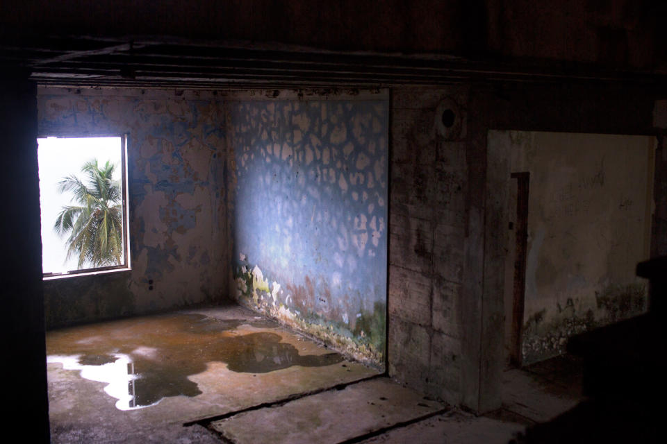 A room in the abandoned Ducor Hotel. | Kathleen Flynn, special to ProPublica