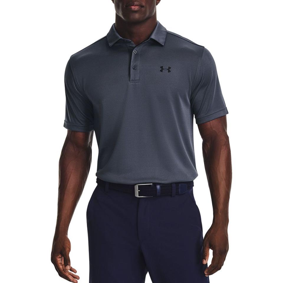 <p><a href="https://go.redirectingat.com?id=74968X1596630&url=https%3A%2F%2Fwww.dickssportinggoods.com%2Fp%2Funder-armour-mens-tech-golf-polo-17uarmtchplpdtsp1apta%2F17uarmtchplpdtsp1apta&sref=https%3A%2F%2Fwww.elle.com%2Ffashion%2Fshopping%2Fg43612548%2Fgolf-gifts-for-men%2F" rel="nofollow noopener" target="_blank" data-ylk="slk:Shop Now;elm:context_link;itc:0;sec:content-canvas" class="link ">Shop Now</a></p><p>Men’s Tech Golf Polo</p><p>$39.99</p><p>dickssportinggoods.com</p>