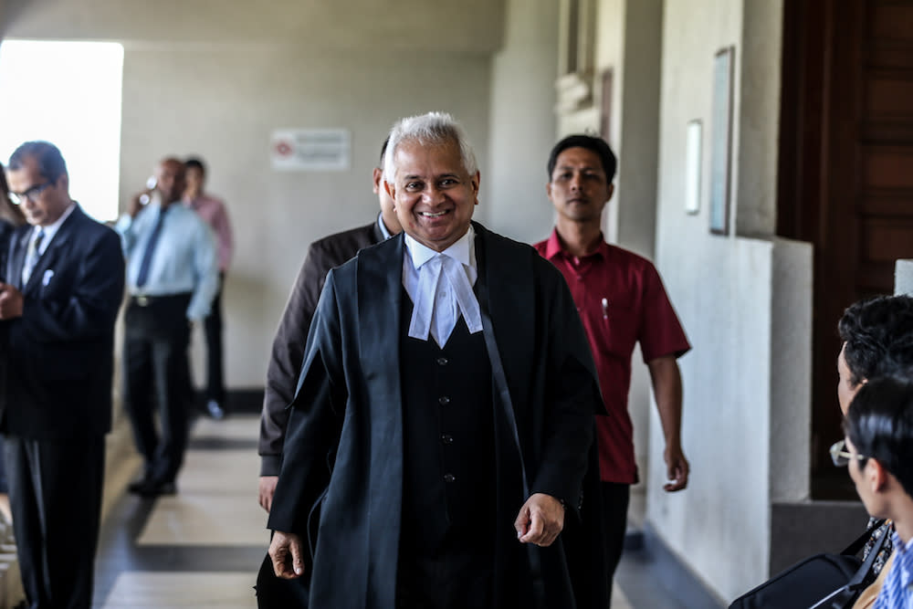 Attorney General Tan Sri Tommy Thomas is pictured at the Kuala Lumpur High Court January 8, 2020. — Picture by Firdaus Latif