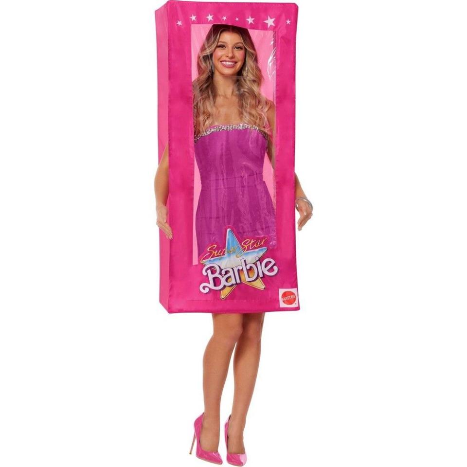 <p><a href="https://www.target.com/p/adult-barbie-doll-box-halloween-costume-one-size/-/A-87351196" rel="nofollow noopener" target="_blank" data-ylk="slk:Shop Now;elm:context_link;itc:0;sec:content-canvas" class="link ">Shop Now</a></p><p>Adult Size Barbie Box Costumes</p><p>target.com</p><p>$35.00</p>
