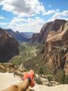 <p>Zion National Park is known as one of the most spectacular destinations in the country, and this <a href="https://go.redirectingat.com?id=74968X1596630&url=https%3A%2F%2Fwww.alltrails.com%2Ftrail%2Fus%2Futah%2Fcanyon-overlook-trail&sref=https%3A%2F%2Fwww.esquire.com%2Flifestyle%2Fg41044871%2Fbest-hiking-trails-in-every-state%2F" rel="nofollow noopener" target="_blank" data-ylk="slk:1-mile out-and-back trail" class="link ">1-mile out-and-back trail</a> offers visitors an incredible taste of the region (without overly challenging terrain). There are handrails in many steep places along the trail but fair warning: Considering its incredible vantage of Zion Canyon from above, it's not for those with a fear of heights.</p>