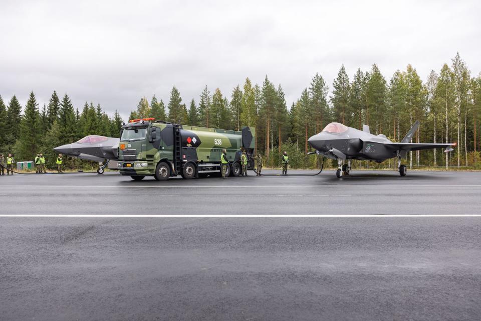 Norway F-35A highway Finland