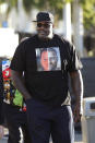 Former basketball player Shaquille O'Neal arrives at Super Bowl LIV at Hard Rock Stadium on February 02, 2020 in Miami, Florida. (Photo by Michael Reaves/Getty Images)