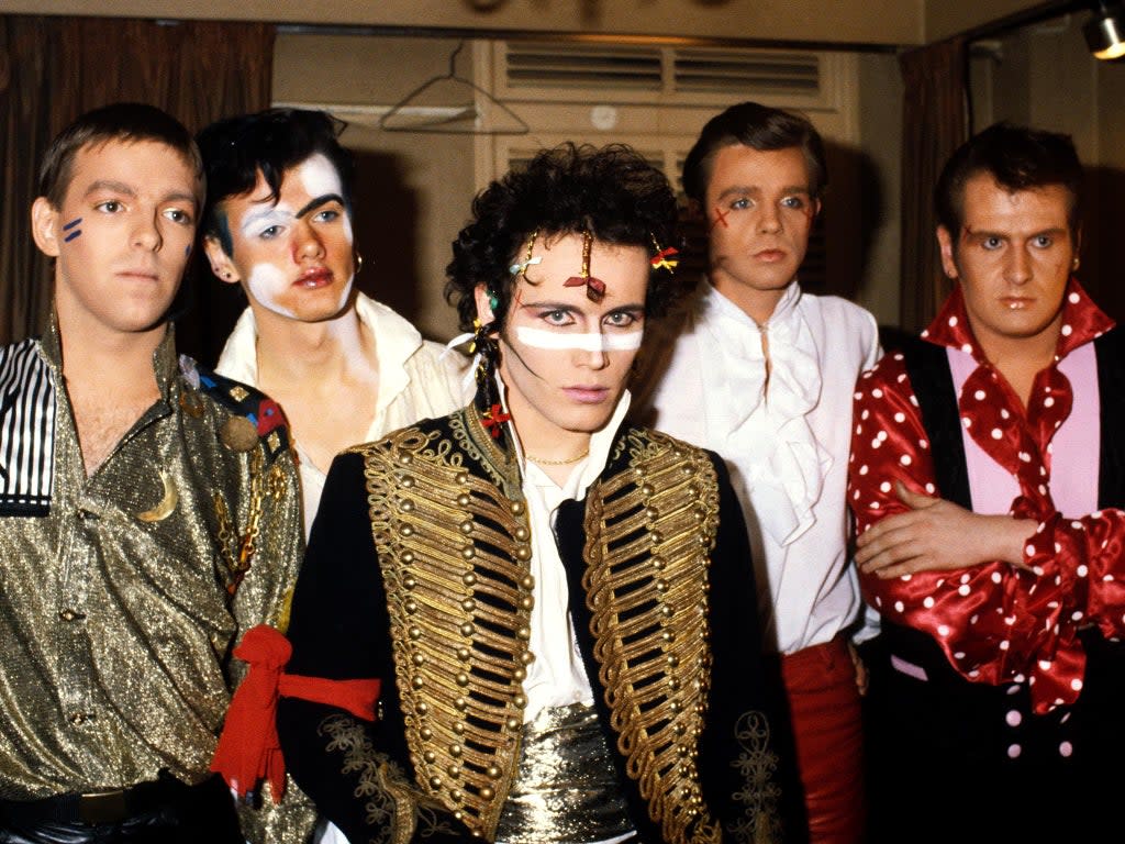 ‘Louis XIV with top buffoonery’: Adam and the Ants backstage at the Birmingham Odeon in their heyday (Andre Csillag/Shutterstock)