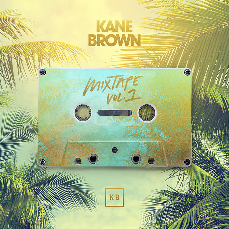 This cover image released by RCA Nashville and Zone 4 shows "Mix Tape Vol. 1," by Kane Brown. The country singer has released various singles this year, and those songs will be featured on his new seven-song mixtape coming out Friday. (RCA Nashville and Zone 4 via AP)