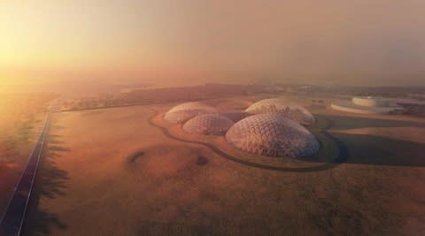 A rendering of the UAE's planned Mars Science City complex - Credit: Dubai Media Office