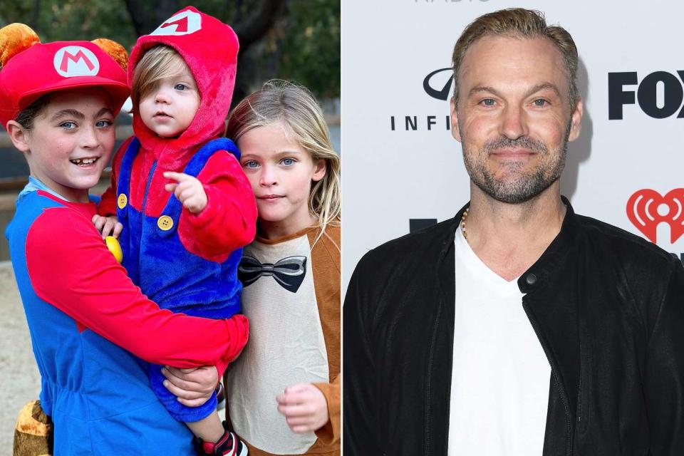 <p>Brian Austin Green/ Instagram; Steve Granitz/FilmMagic</p> Brian Austin Green and sons.