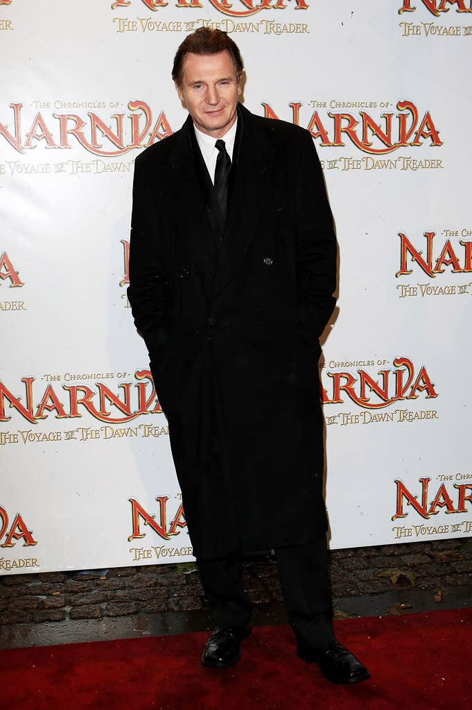 The Chronicles of Narnia The Voyage of the Dawn Treader 2010 UK Premiere Liam Neeson