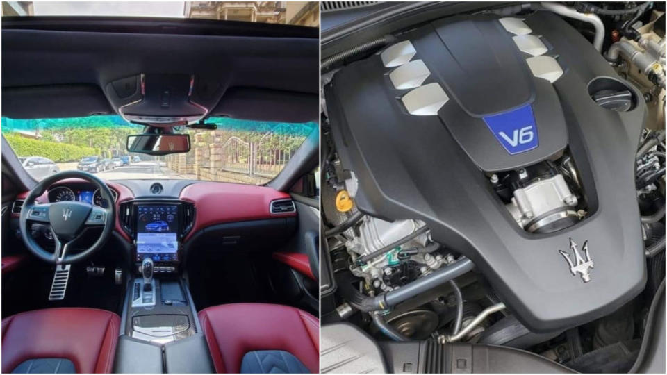 瑪莎拉蒂為Ghibli S Q4配置3.0升V6雙渦輪增壓缸內直噴汽油引擎，能輸出410匹最大馬力與56.1公斤米最大扭力，搭配8速手自排與Q4四輪驅動系統，0~100km/h僅需4.8秒。(圖片來源/ 艾瑞絲IG)