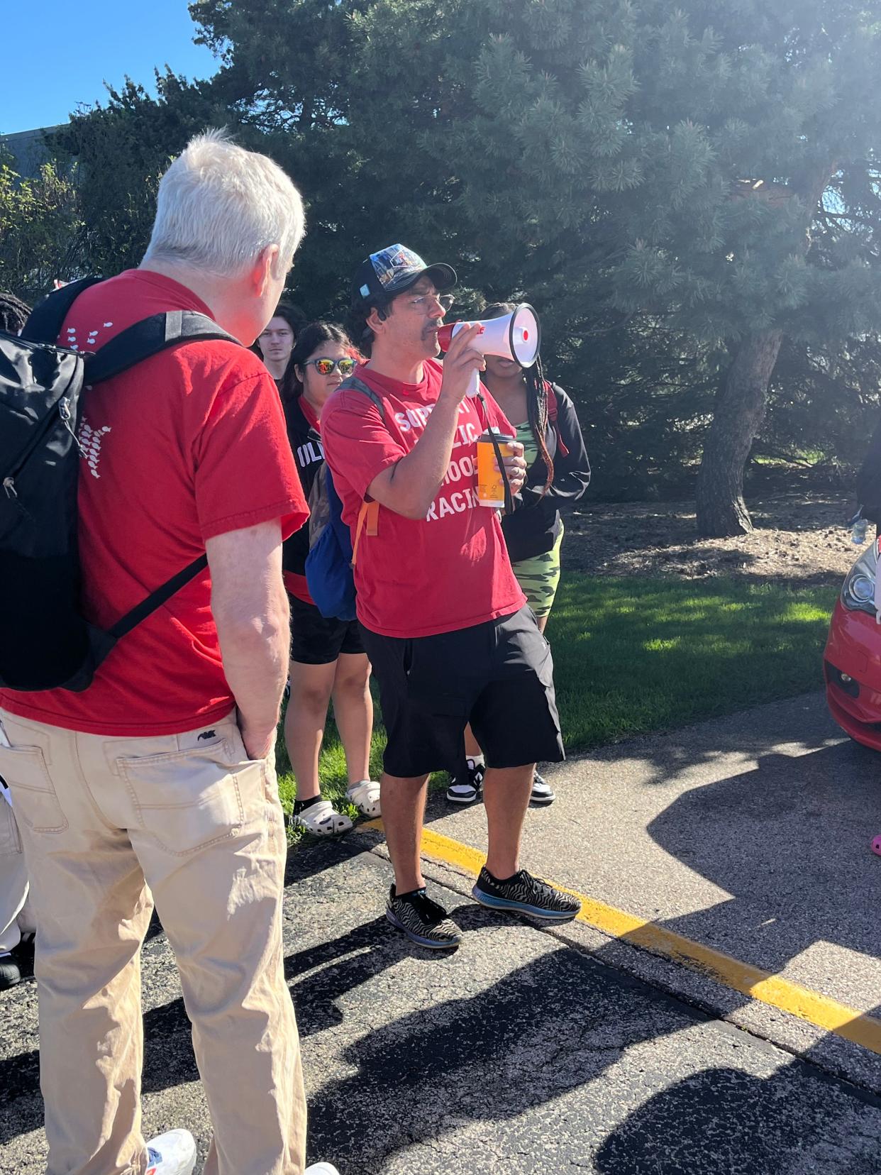 "Why only two days?" Aaron Eick, an adviser for YES and Horlick social studies teacher, asked the crowd.