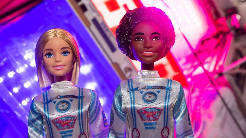 Two astronaut Barbies spent some time on board the ISS.