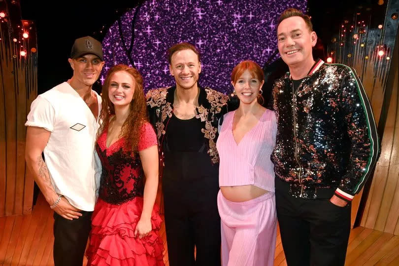 Max George, Maisie Smith, Kevin Clifton, Stacey Dooley and Craig Revel Horwood attend the "Strictly Ballroom" after party