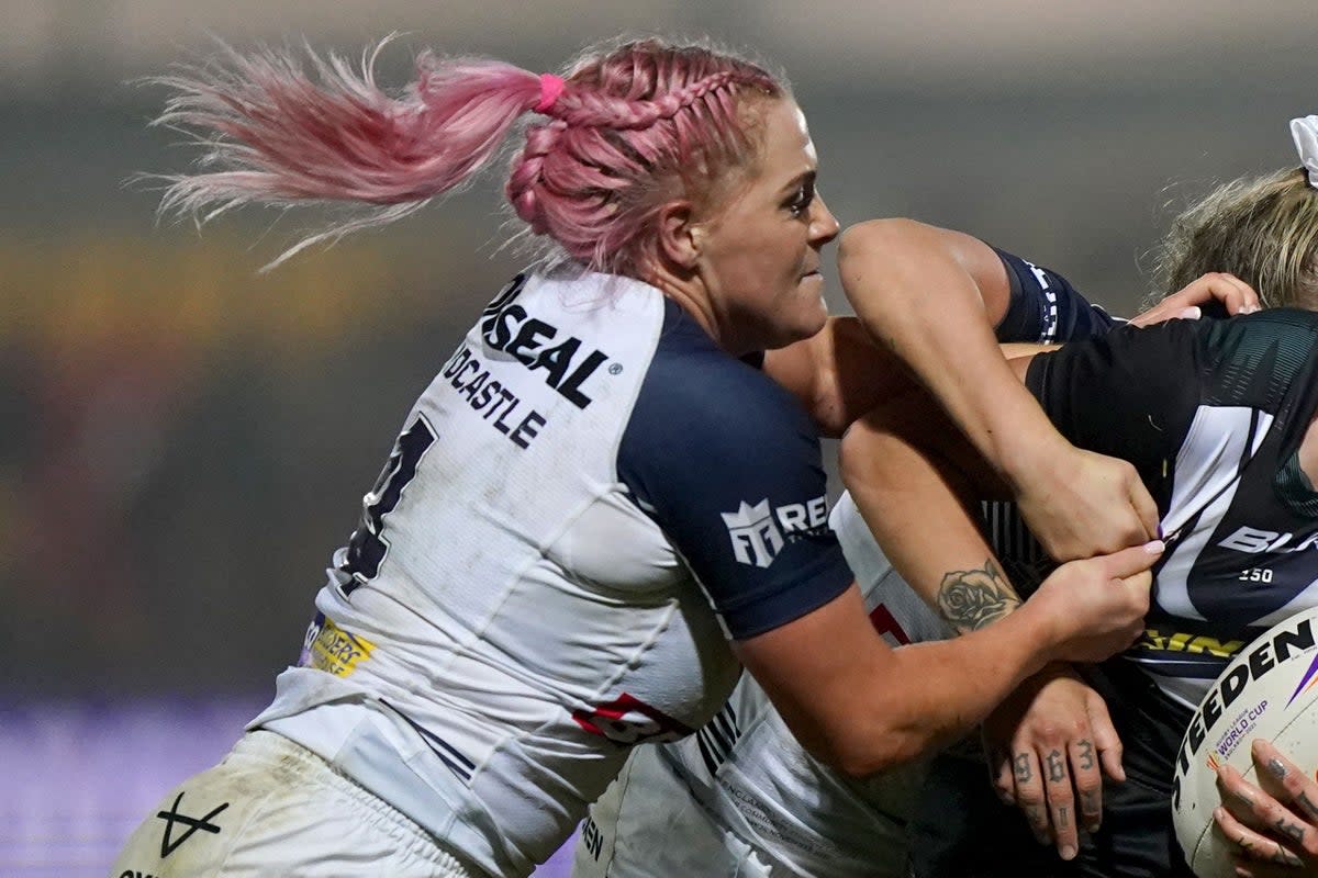 Amy Hardcastle (left) has joined Super League champions Leeds Rhinos (Tim Goode/PA) (PA Wire)