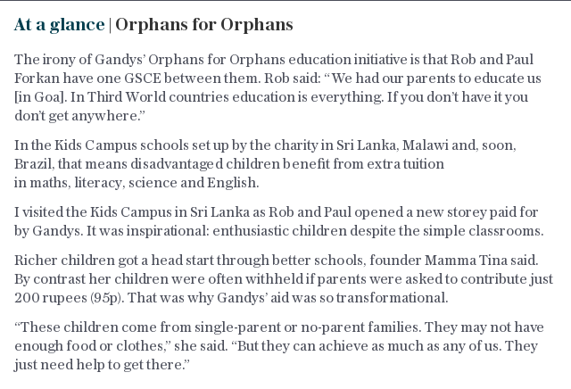 At a glance | Orphans for Orphans