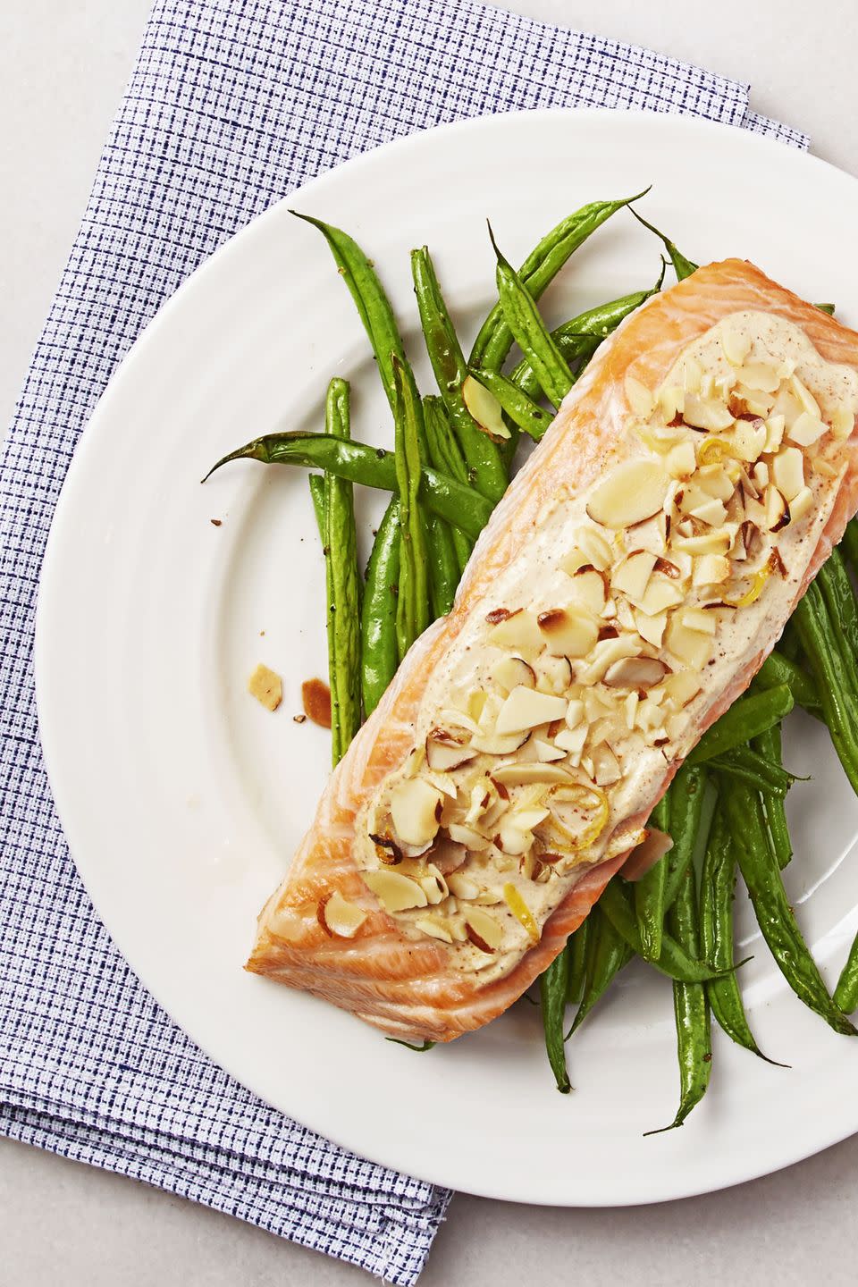 Almond-Crusted Creole Salmon