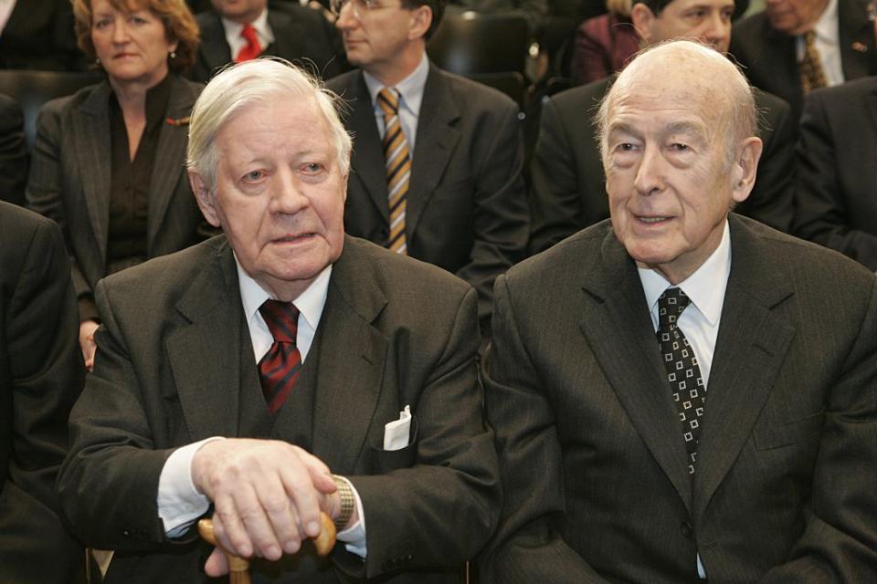 Helmut Schmidt und Giscard d'Estaing (r.) (Photo by Popow/ullstein bild via Getty Images)