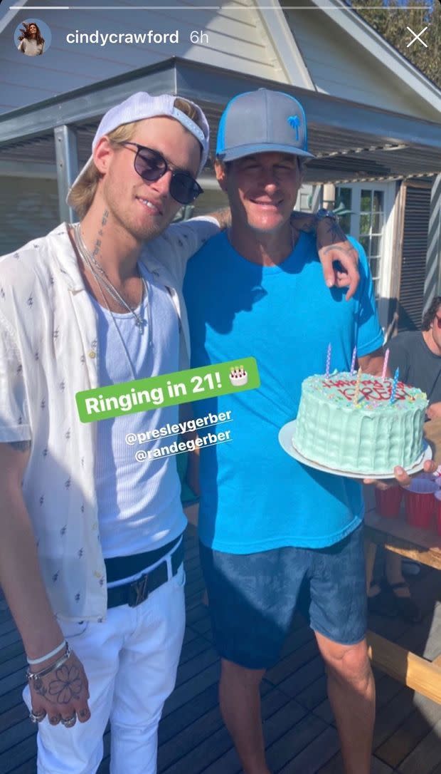 Rande Gerber et Presley Gerber qui fête ses 21 ans