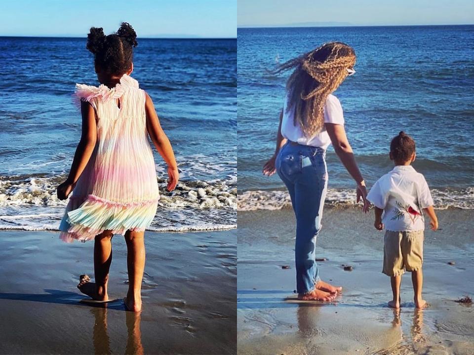 Beyonce, Blue Ivy, Rumi, Sir Carter, Malibu