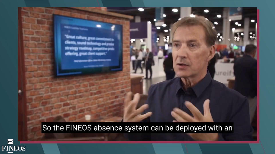 Michael Kelly, CEO, FINEOS discusses FINEOS Absence for Employers