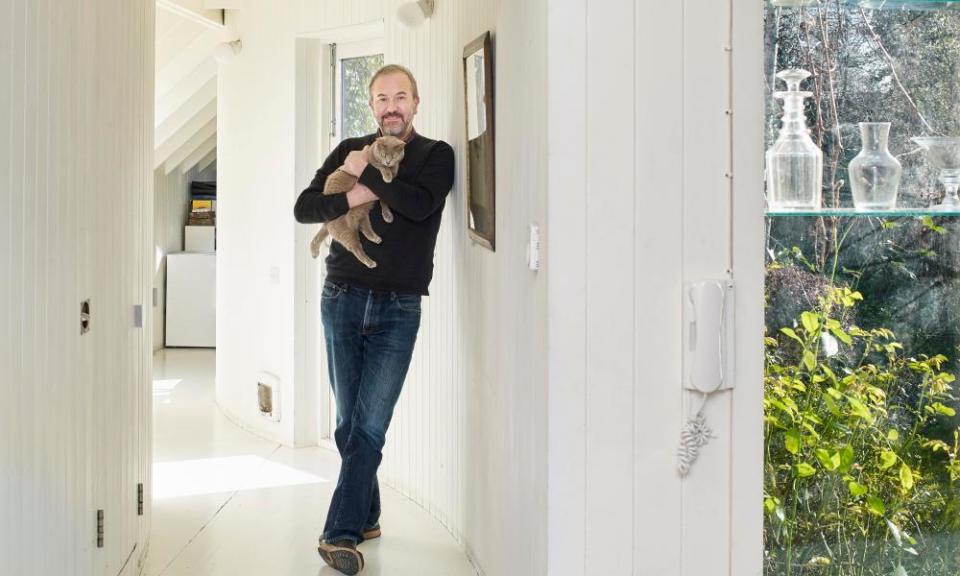Rowan Moore at home in east London, in the extension he designed for his late wife.
