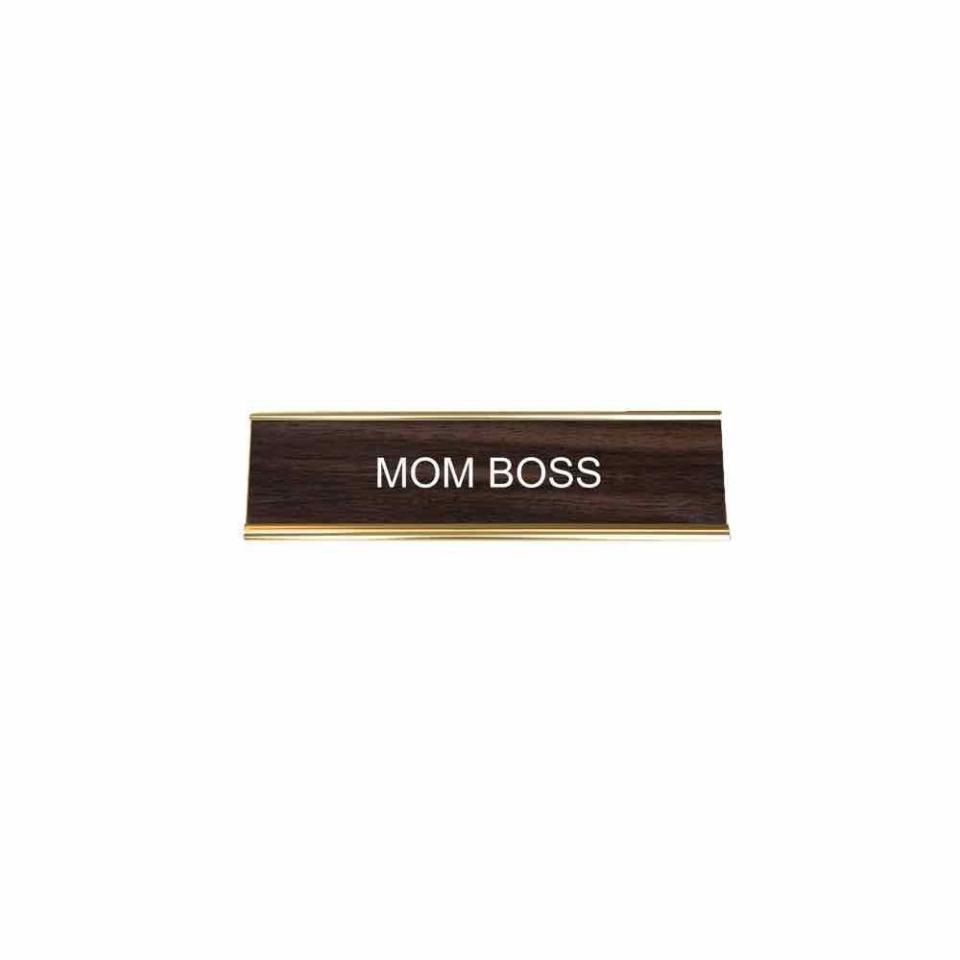 Mom Boss Nameplate