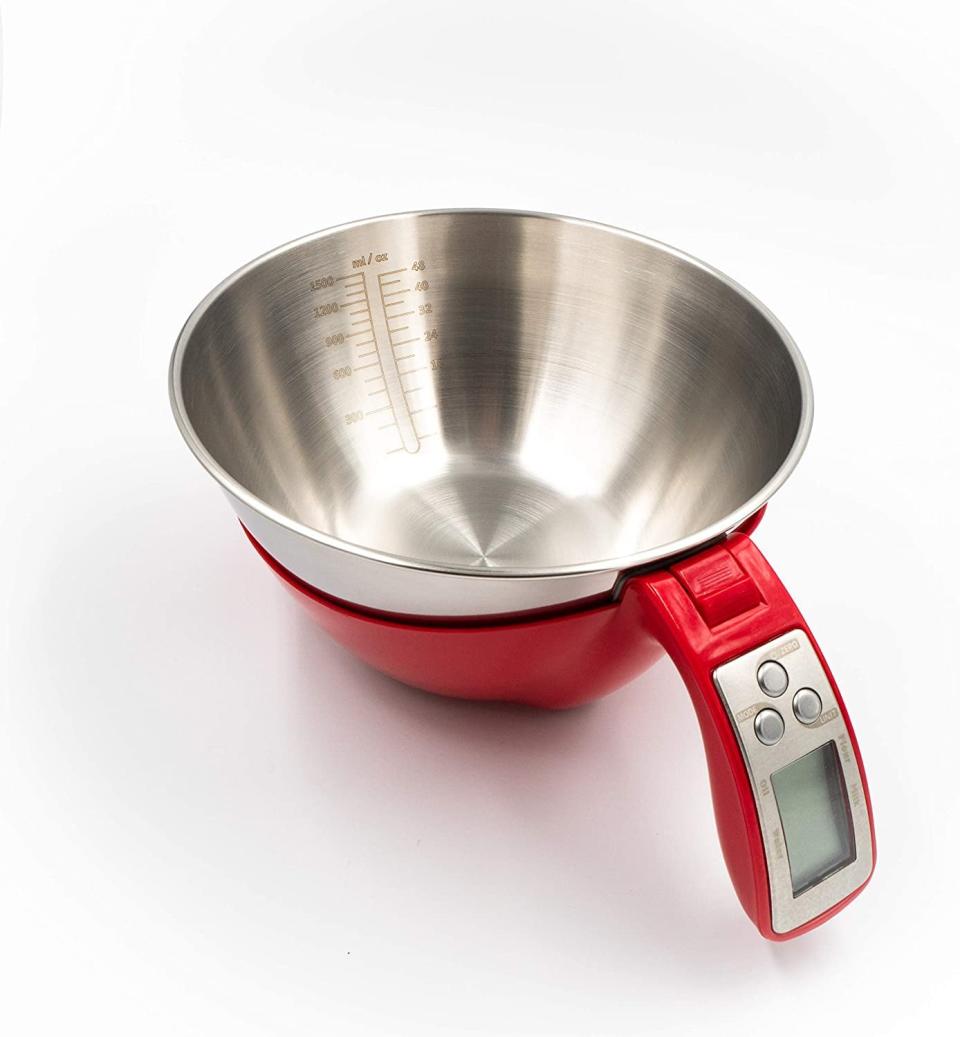 <p>You'll never misread a measurement again with this handy <span>Digital Kitchen Food Scale and Measuring Cup</span> ($40). It's a game changer in the kitchen. Plus, it works as both a mixing bowl and a digital scale.</p>