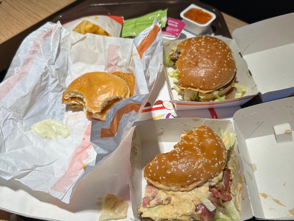 Meinen Big Mac habe ich kaum gegessen, aber die anderen Sandwiches waren lecker. - Copyright: Morgan McFall-Johnsen