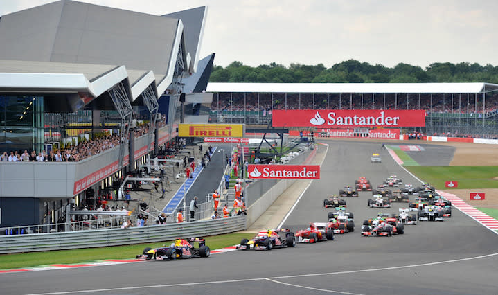 File photo dated 10-07-2011 of Cars round the first corner during the Formula One Santander British Grand Prix at Silverstone Circuit, Northampton.