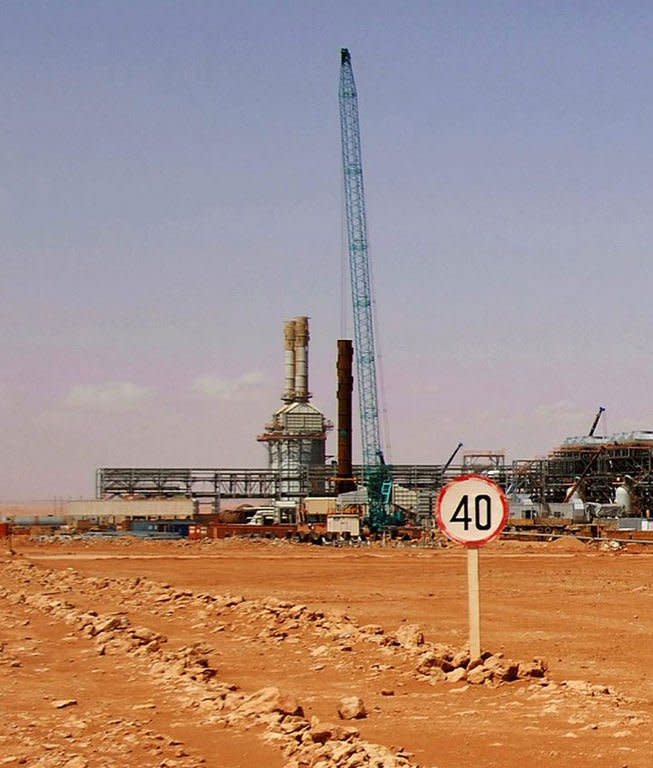 Handout picture released by Norway's energy group Statoil on January 17, 2013 shows the In Amenas gas field, jointly operated by British oil giant BP, Norway's Statoil and state-run Algerian energy firm Sonatrach, in eastern Algeria near the Libyan border