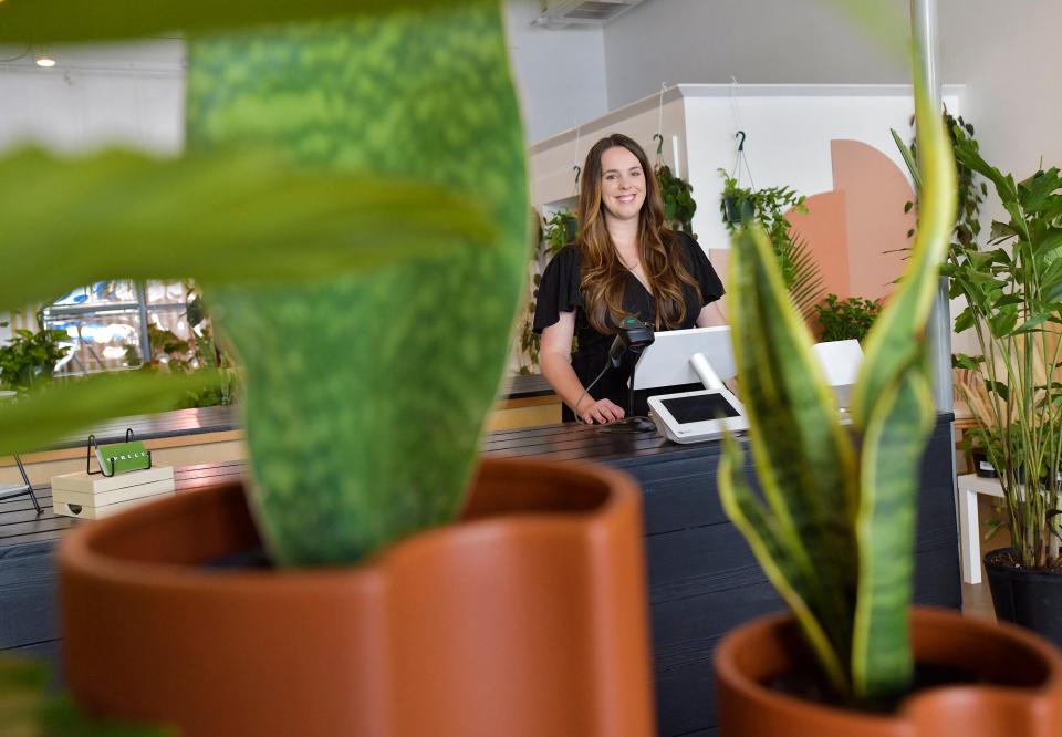 Store owner Ida Vera offers houseplants, handmade goods from local makers, and gardening accessories at her store Spruce at the St. Johns Town Center.